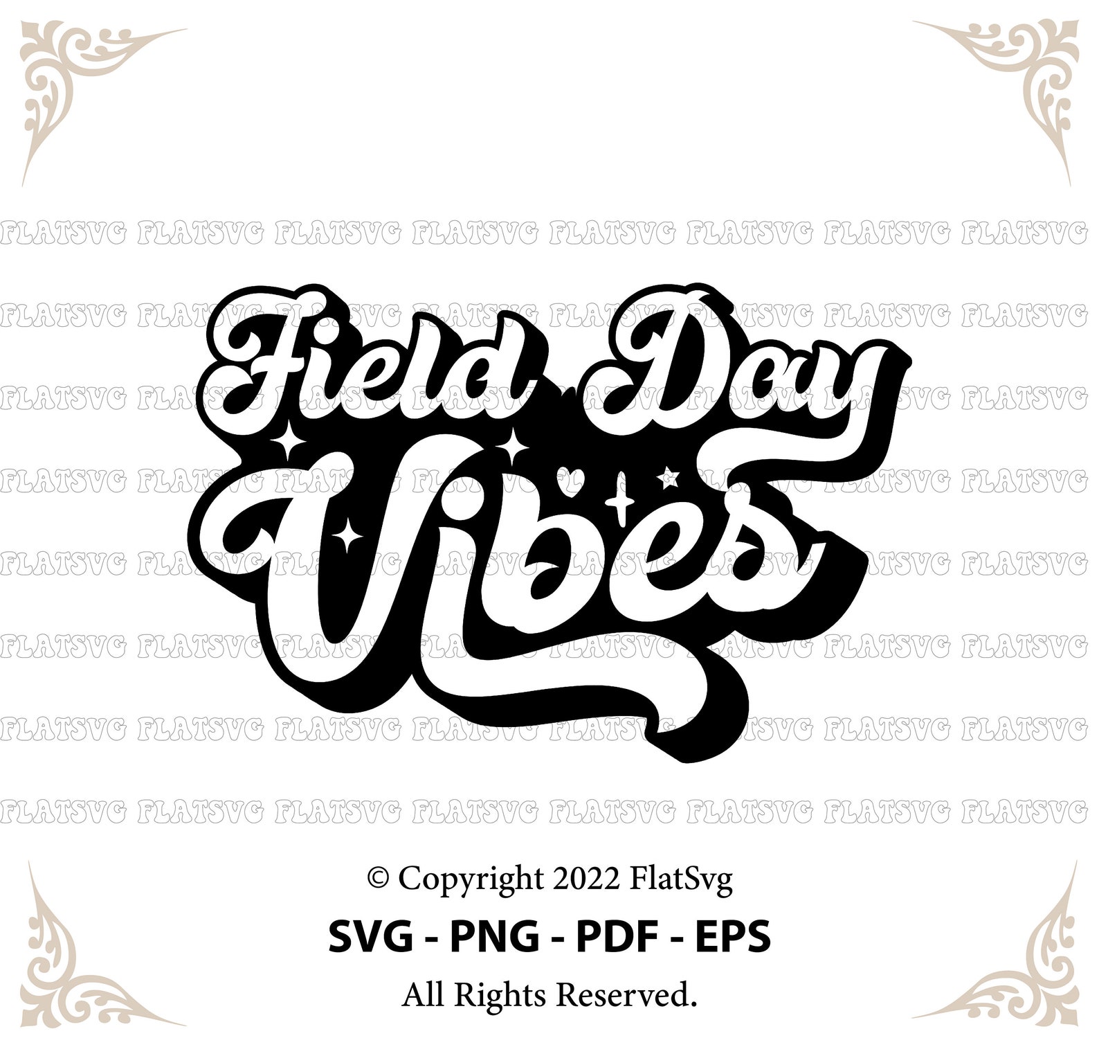 Field Day Vibes Svg Field Day Svg School Game Day Svg Etsy