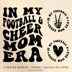 In My Football And Cheer Mom Era Png Svg, Football Mom Svg, Loud Mouth Mama Svg Png, Sarcasm, Sports Sister Cut File