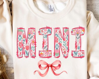 Floral Mini Png, Mini Floral Coquette Png, Mama Doodles Letters Png, Mini Png, Gigi Mama Png, Gift For Mom, Mothers Day Png