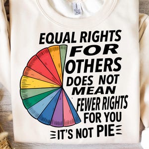 Gelijke rechten voor anderen betekent niet minder rechten voor jou, png Gelijke rechten png Rainbow Pie png Inclusion, Pride Month,