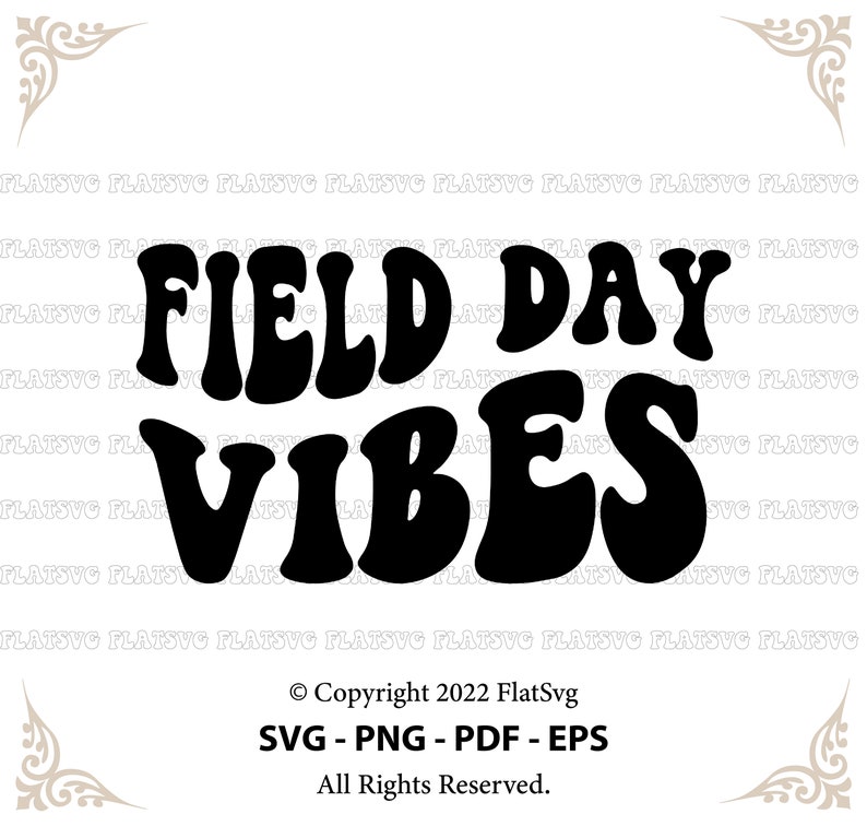 Field Day Vibes Svg Field Day Svg School Game Day Svg Etsy