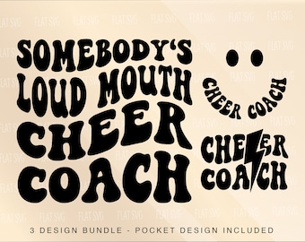 Somebody&#39;s Loud Mouth Cheer Coach Png Svg, Cheer Coach Svg Png, Cheer Funny, Cheer Coach Sublimation Cut File