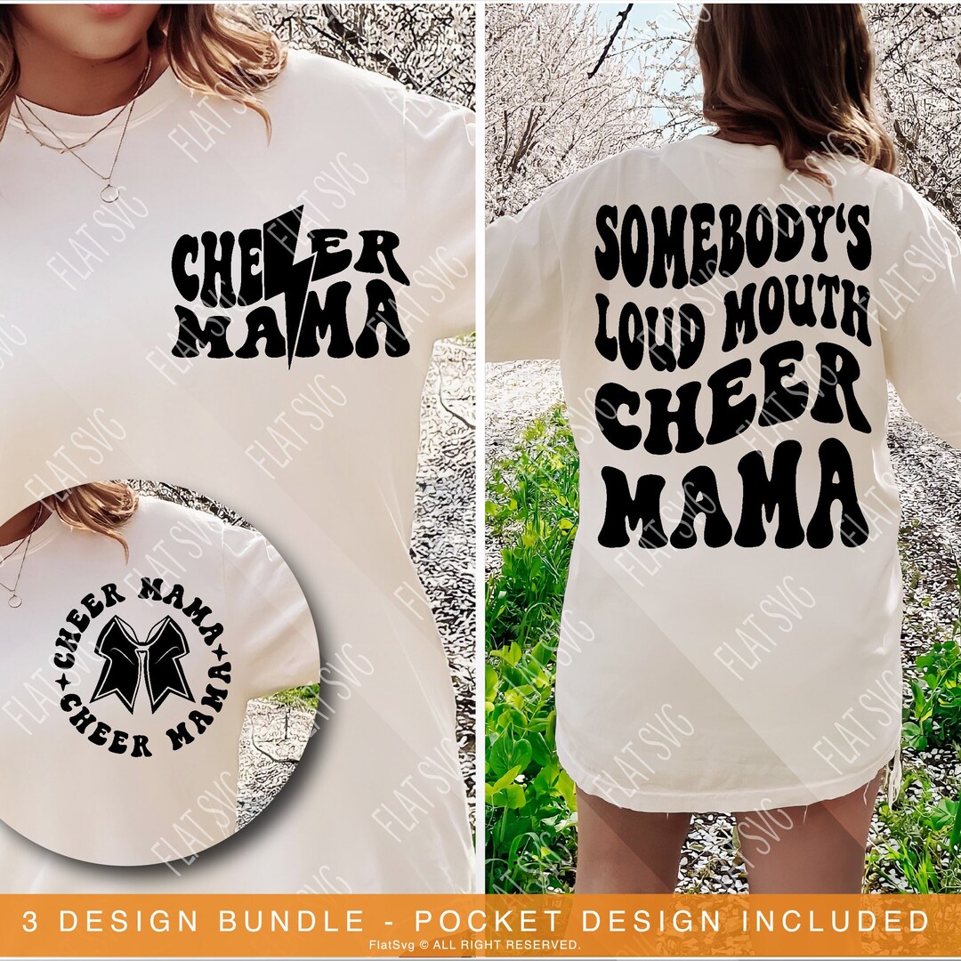 Loud Mouth Cheer Mama Glitter Crewneck