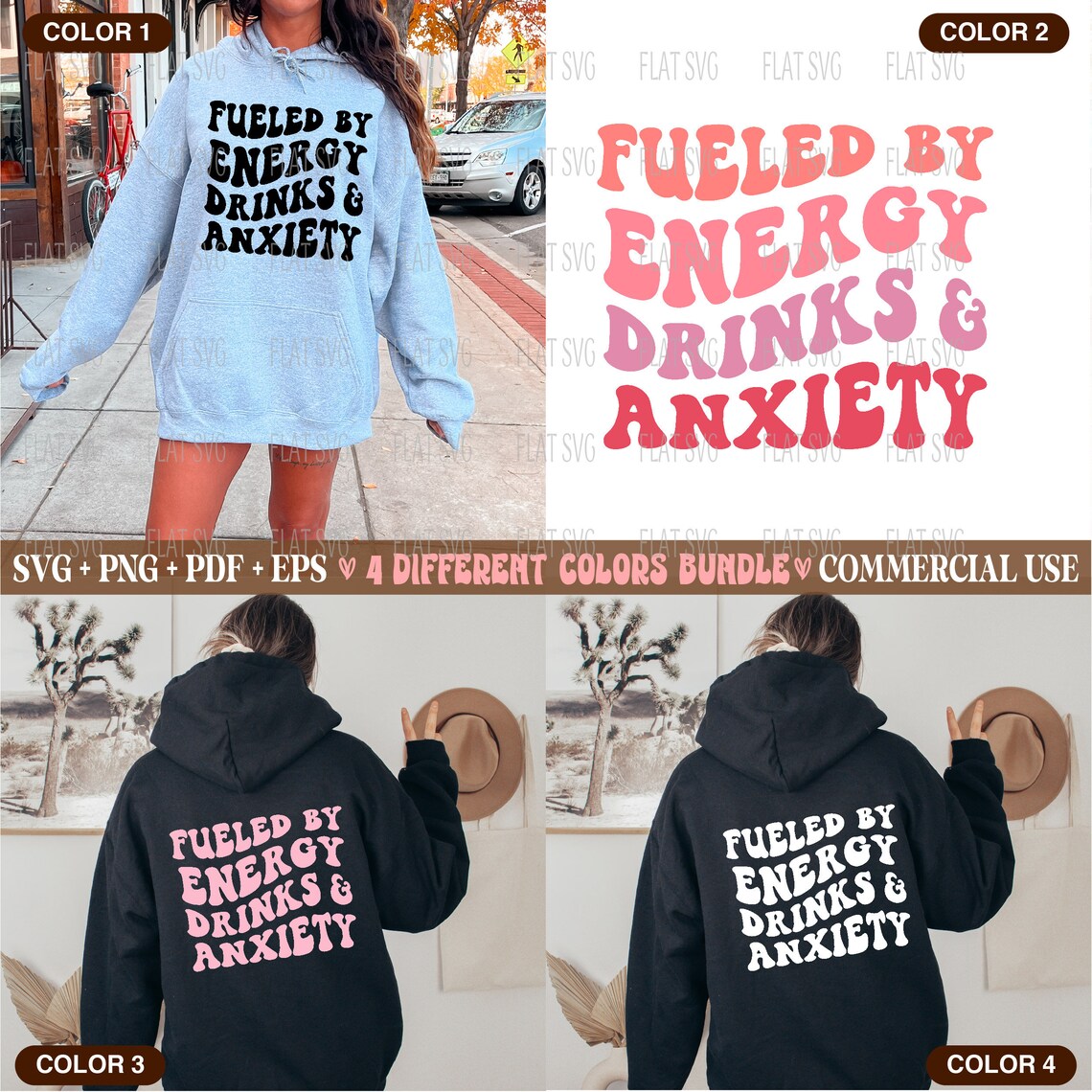 Fueled by Energy Drinks and Anxiety Png Svg Adult Humor Png Etsy