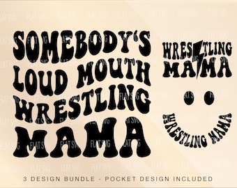 Somebody&#39;s Loud Mouth Wrestling Mama Svg Png, Wrestling Svg, Wrestling Lover, Sport mom, Wrestling Mama Sublimation Cut File