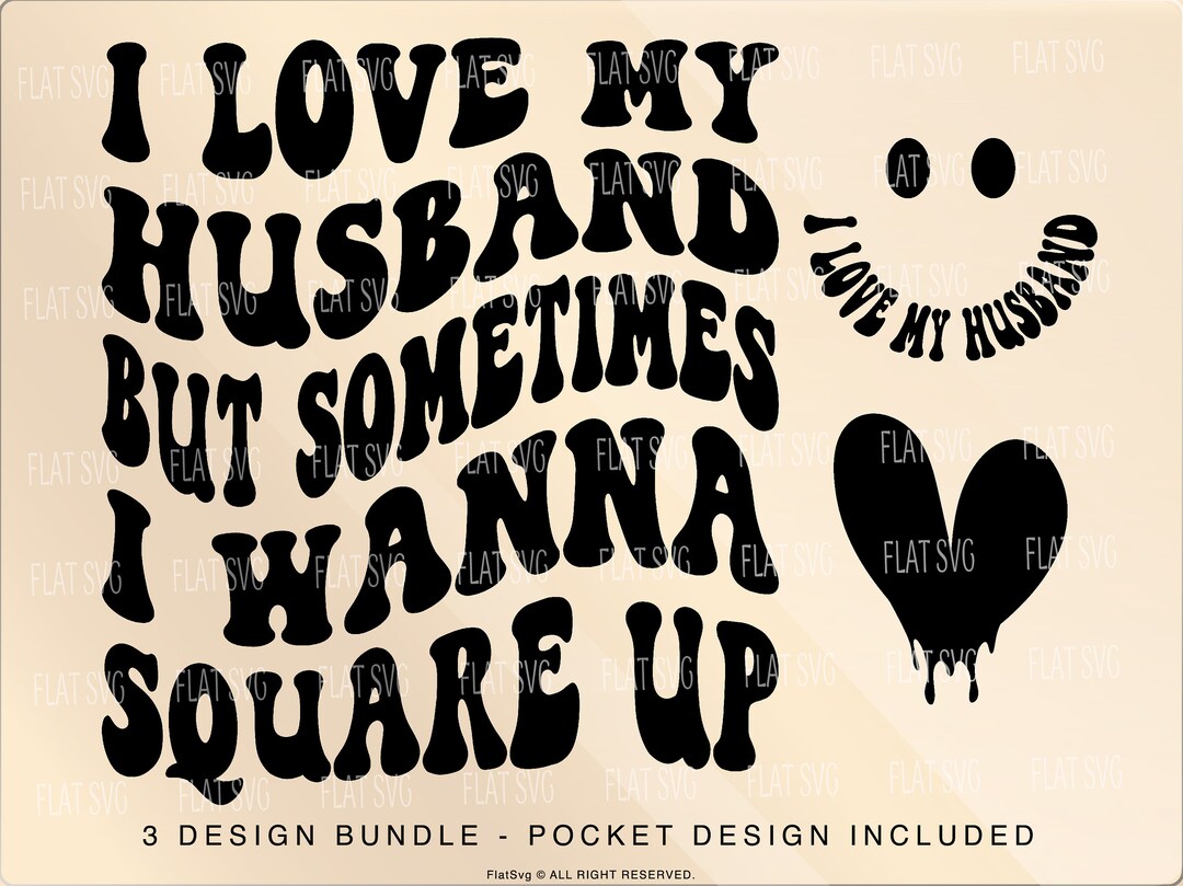 "I Love My Wife" & "I Love My Husband" Vinyl Decal Stickers Set – Marriage Bliss By Stickermatic 1 thumbnail image