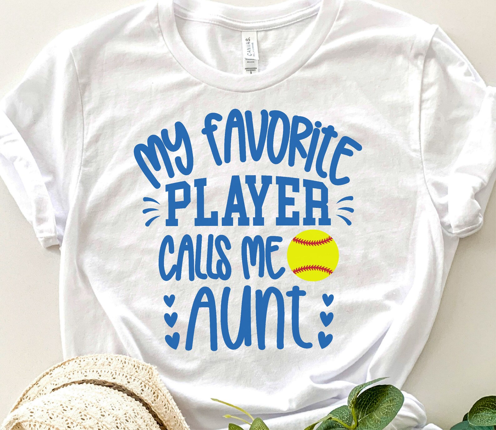 Softball Aunt Svg My Favorite Player Calls Me Aunt Svg Game Etsy