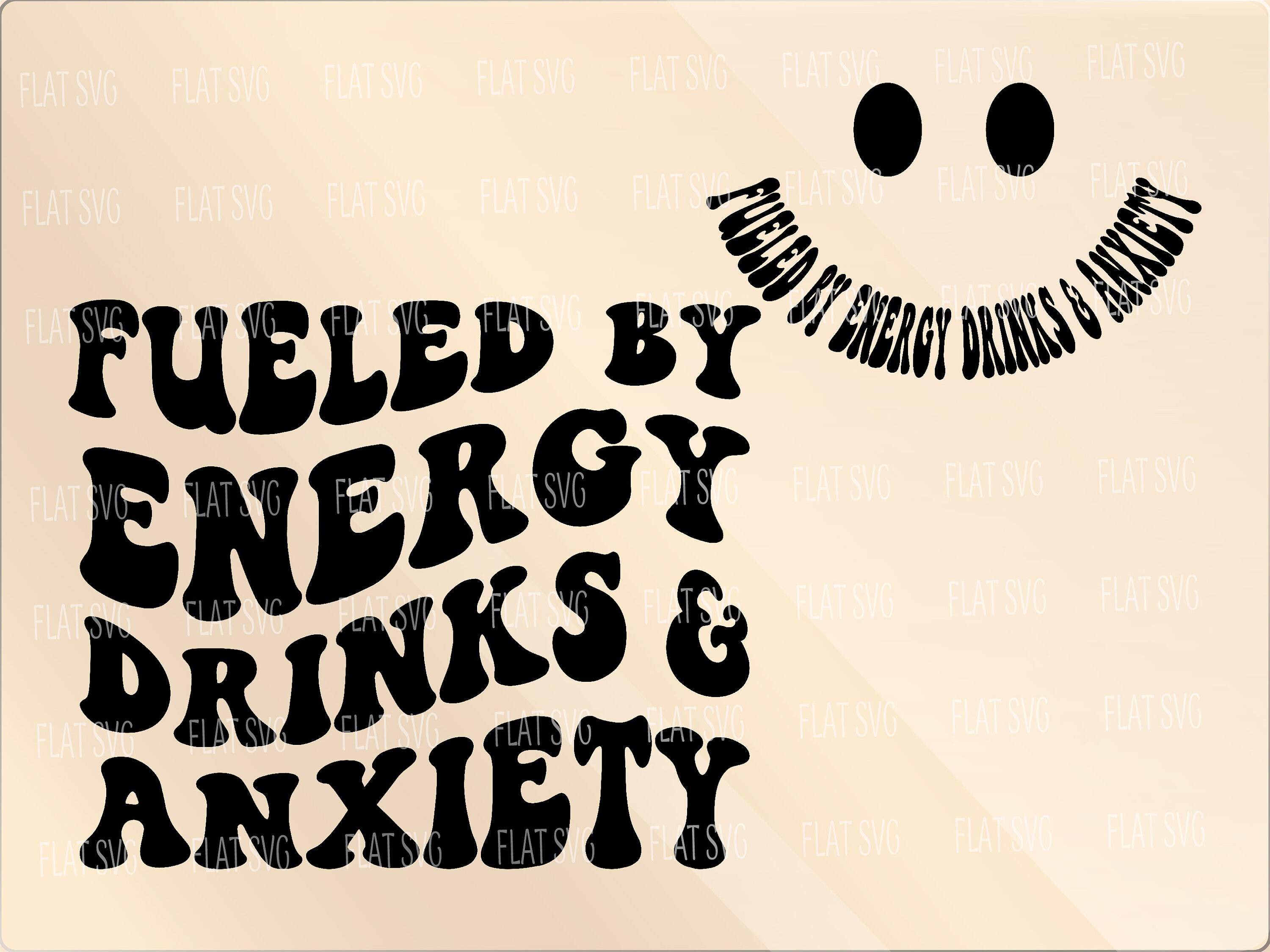 Fueled by Energy Drinks and Anxiety Png Svg Adult Humor Png Etsy