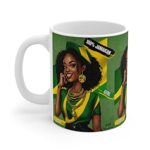 Jamaicaans geschenk. Grappig collega cadeau. Volwassen humor mokken. Cadeau voor vriend. 100% Jamaicaanse meidenbaas. Theekopje. Kantoor cadeau. Baas cadeau. Werk cadeau.