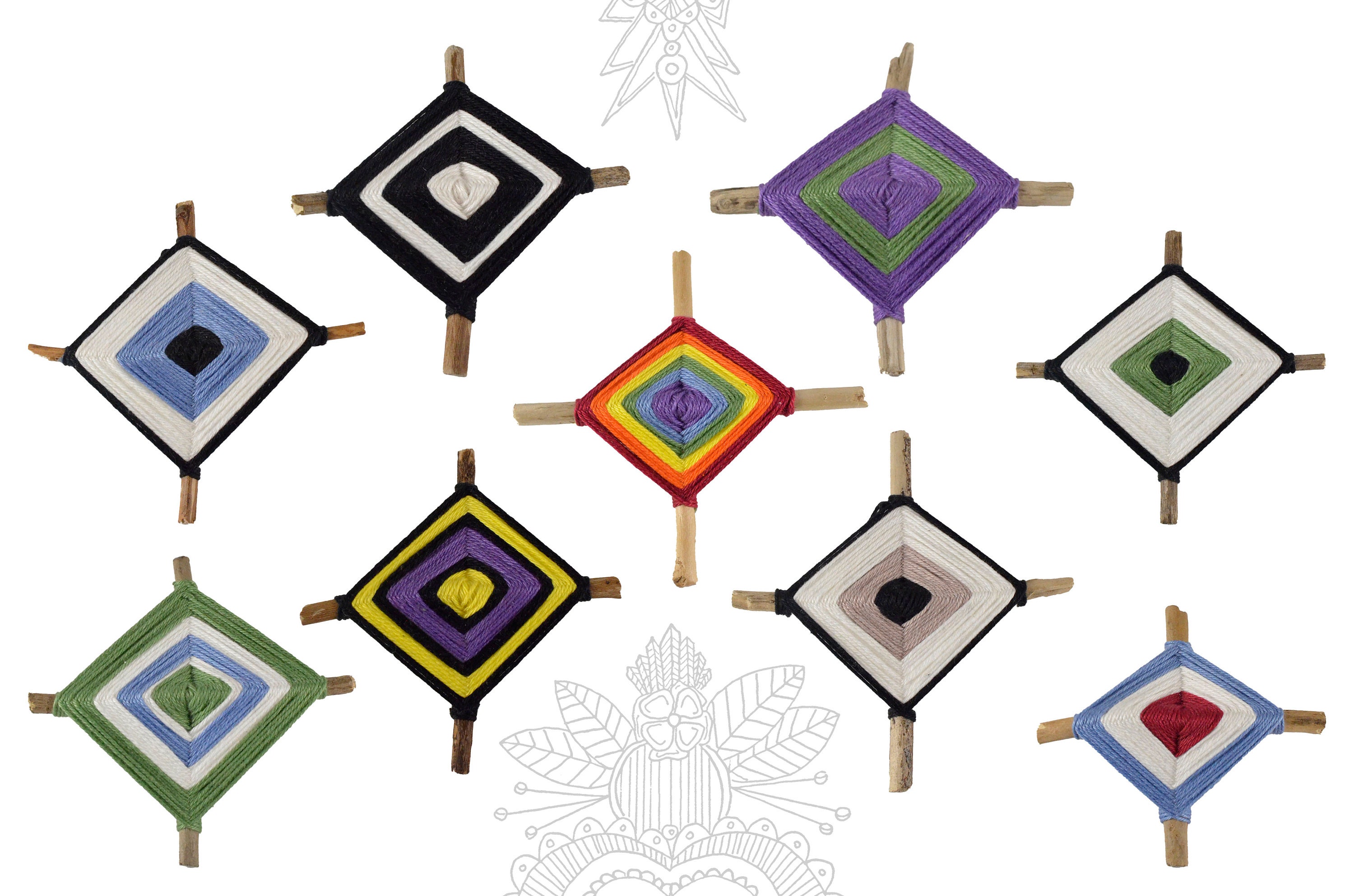 Ojos de Dios | Yeux Dieu - Tissages Mexicains Petit Format