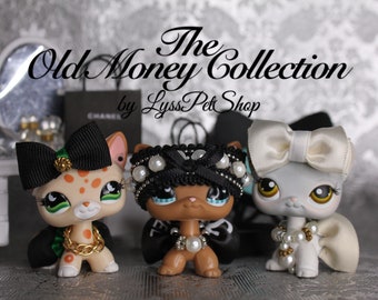 The Old Money Collection - 11 PC Littlest Pet Shop Clothing Set (Necklaces, Skirts, Bows, Hats)