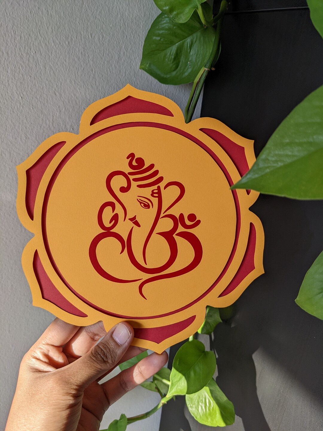 Ganesh Wall Decor | Gruhapravesam Backdrop | Housewarming Decor | Desi ...