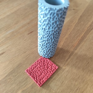 LEATHER texture roller polymer clay