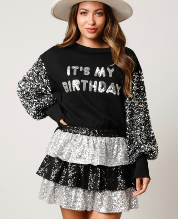Silver sequin best sale sweatshirt