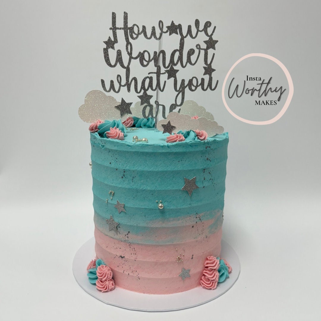 Twinkle Star Cake Topper: Baby Shower, Gender Reveal Party - Etsy UK