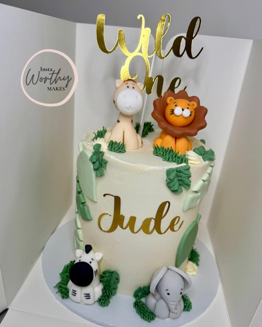 Wild One Cake Topper, Safari Jungle First Birthday - Etsy UK