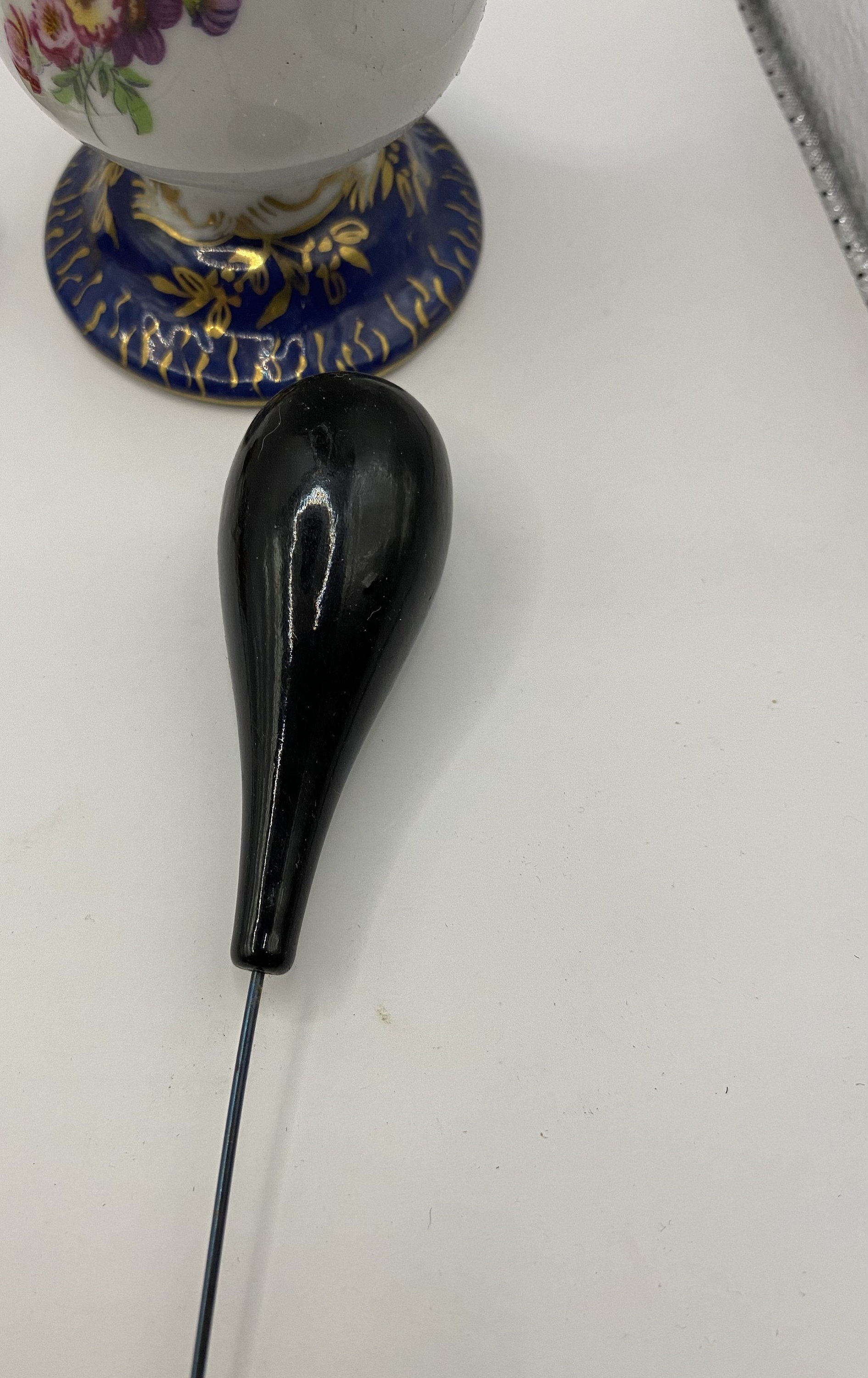 Limoges Hat Pin Holder With Five Hat Pins Etsy