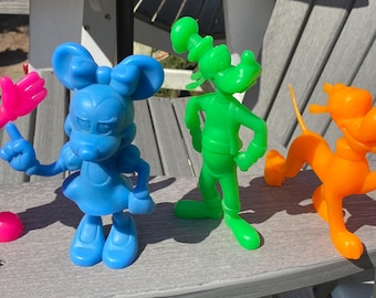 Vintage Walt Disney Molded Plastic Figurines