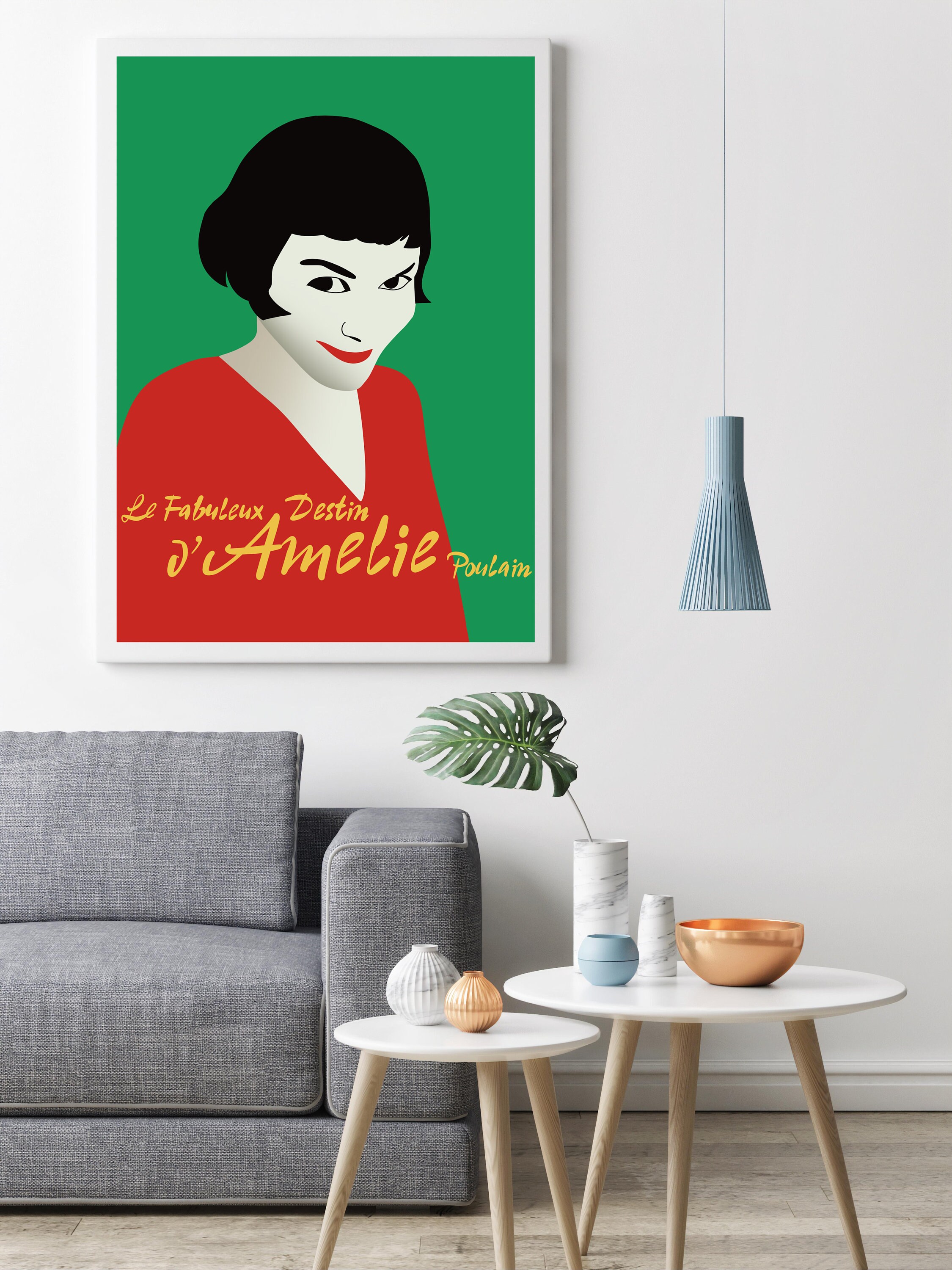 Poster Minimaliste Du Film Culte Le Fabuleux Destin d'amélie Poulain, Affiche Culte, Illustration Co