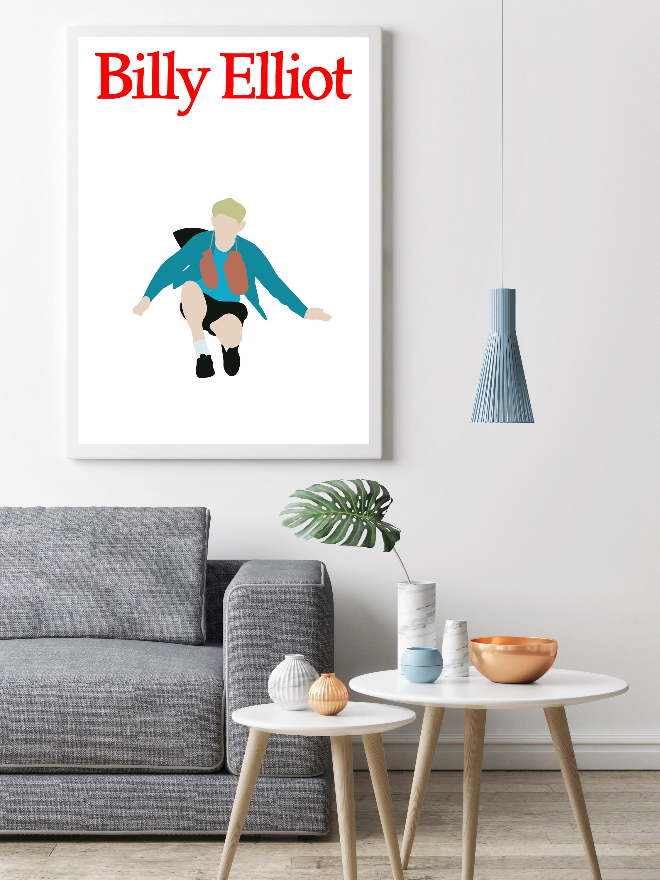 Poster Minimaliste Du Film Culte Billy Elliot, Affiche Culte, Illustration Colorée Film