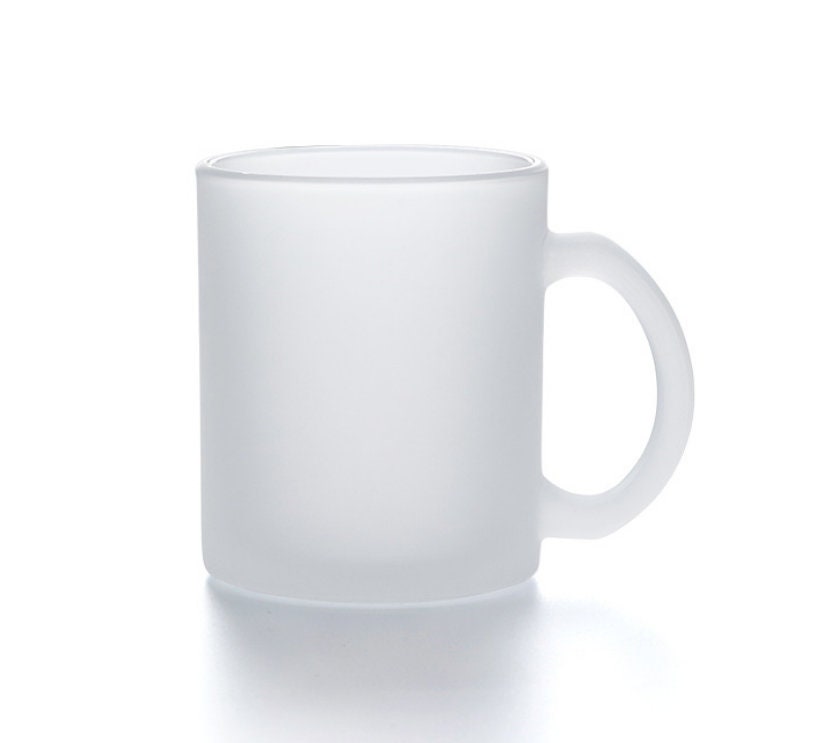 11oz Sublimation Frosted Glass Mug With Gift Box