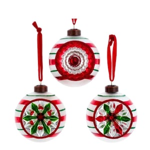 Kurt Adler Hand Painted Early Years Reflector Ornament Set