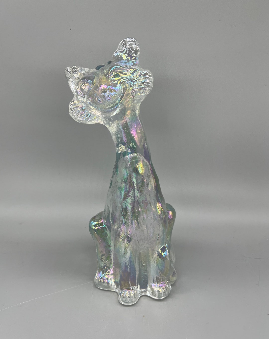 Fenton Art Glass Mold 11 Crystal Carnival Alley Cat by Mosser Etsy