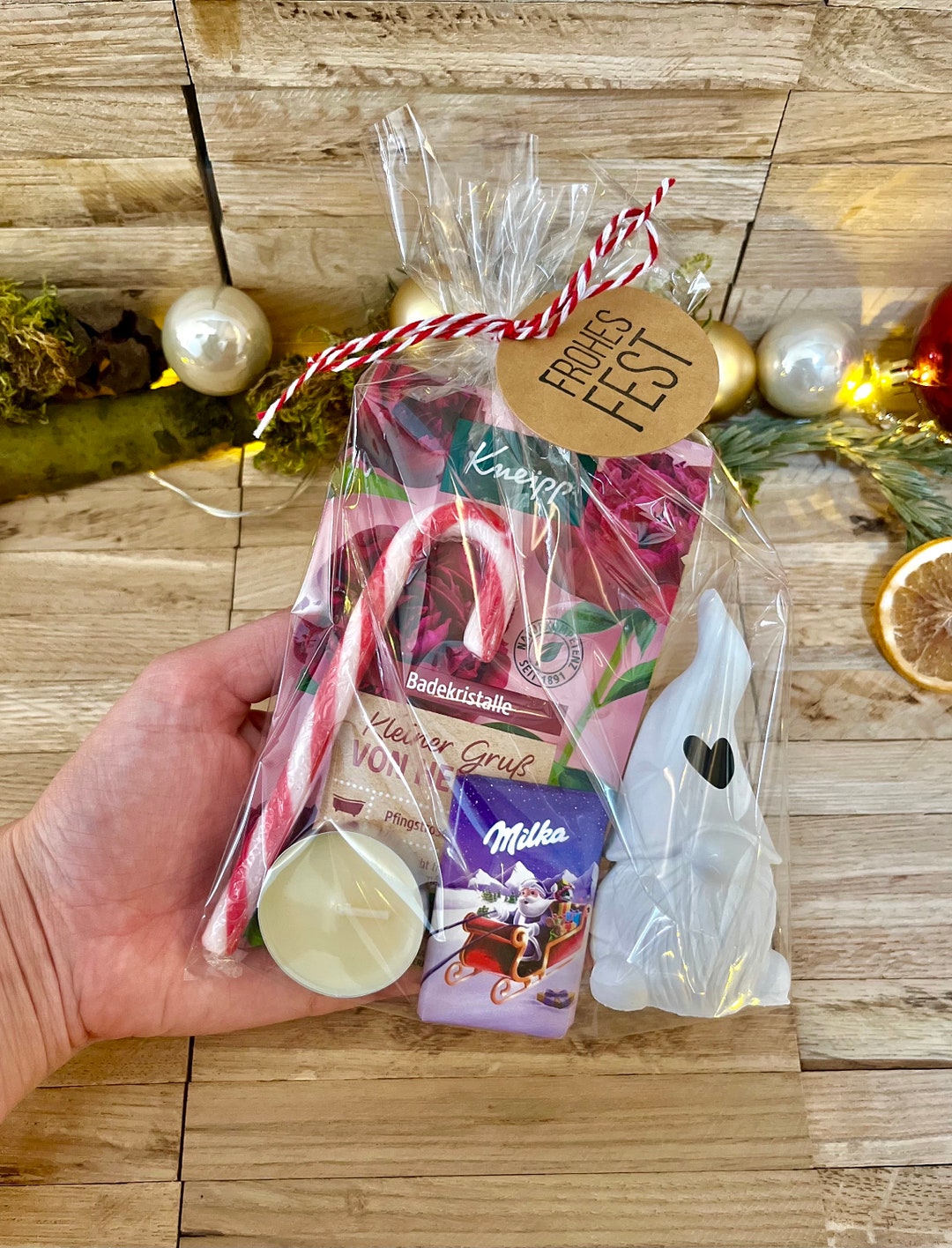 Weihnachtsgeschenke Geschenkset Wichtelgeschenk Nikolaus Dekoration Geschenkidee Badesalz