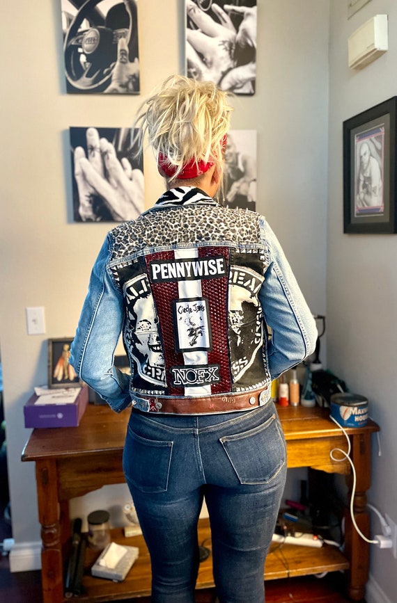 Punk outlet jean jacket
