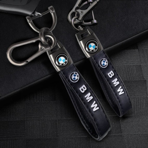 BMW Llavero de cuero de lujo Llavero BMW LOGO Gran regalo -  España