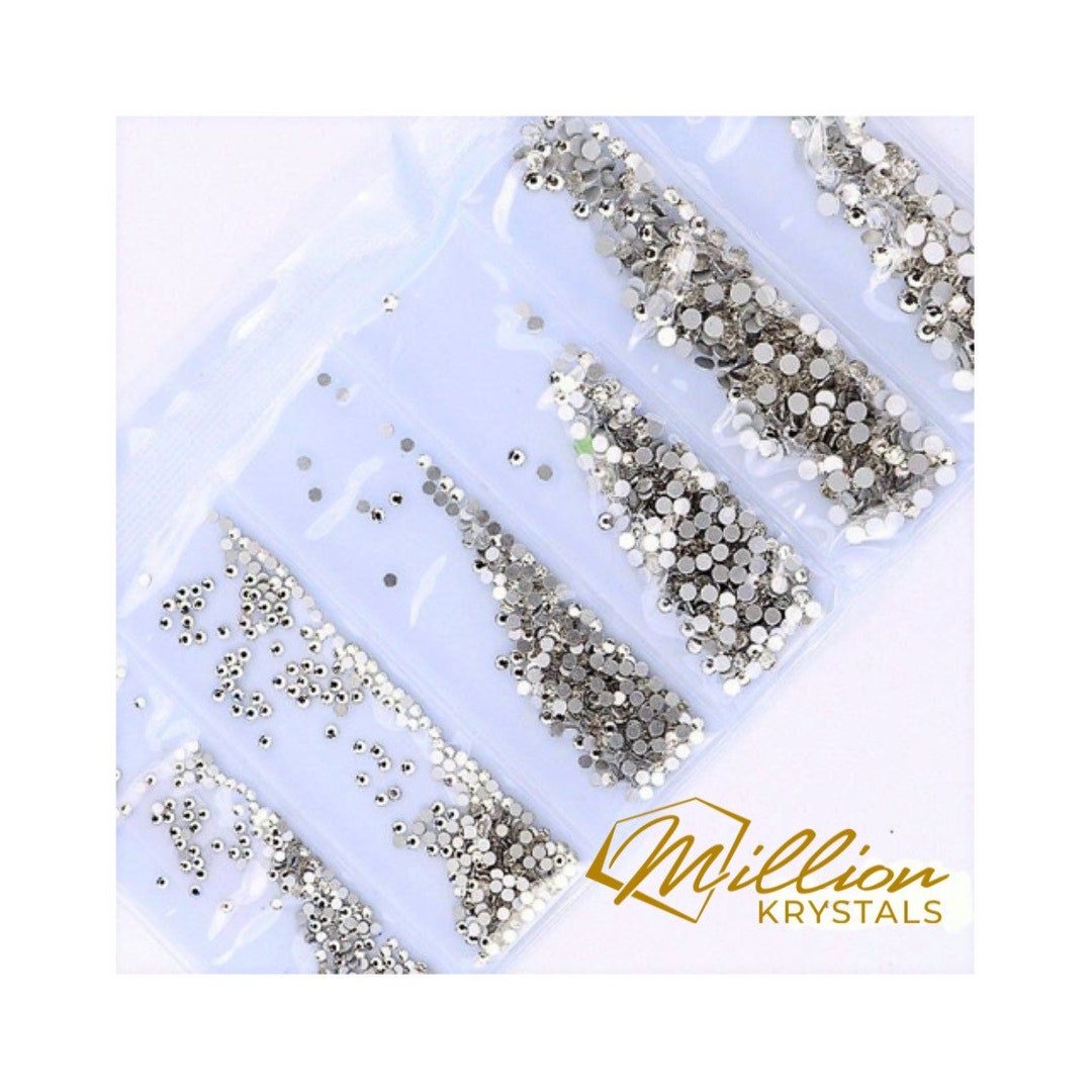 Crystal Glass Flatback Non Hotfix Rhinestones Multi-sizes SS04 - SS12 ...