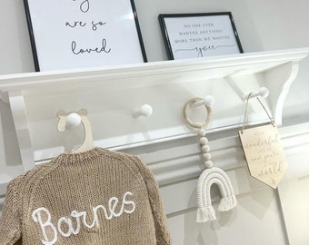 Newborn Baby Personalised Knitted Baby Cardigans