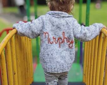 Personalised 1-2 Years Knitted Baby and Toddler Cardigans/Jumpers
