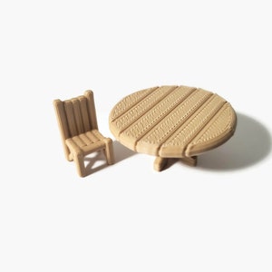 Miniature 2 Tables and 8 Chairs Tavern Set (28mm Scaled)