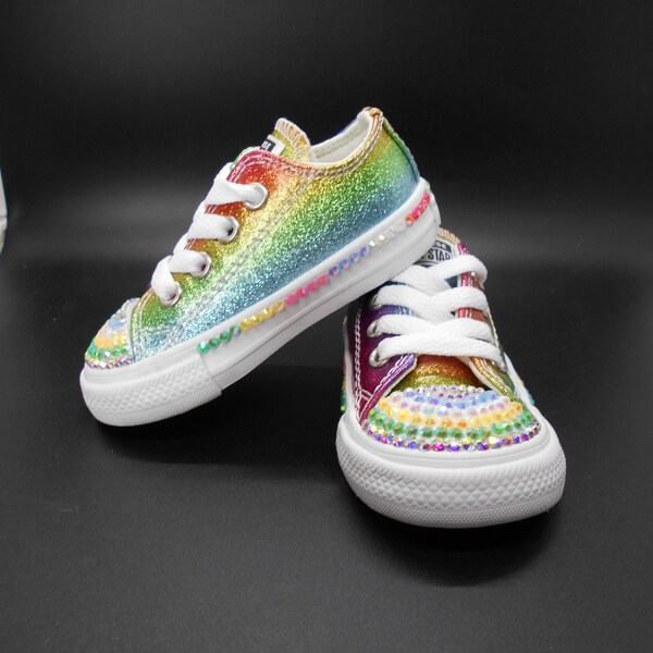 Rainbow Converse Etsy