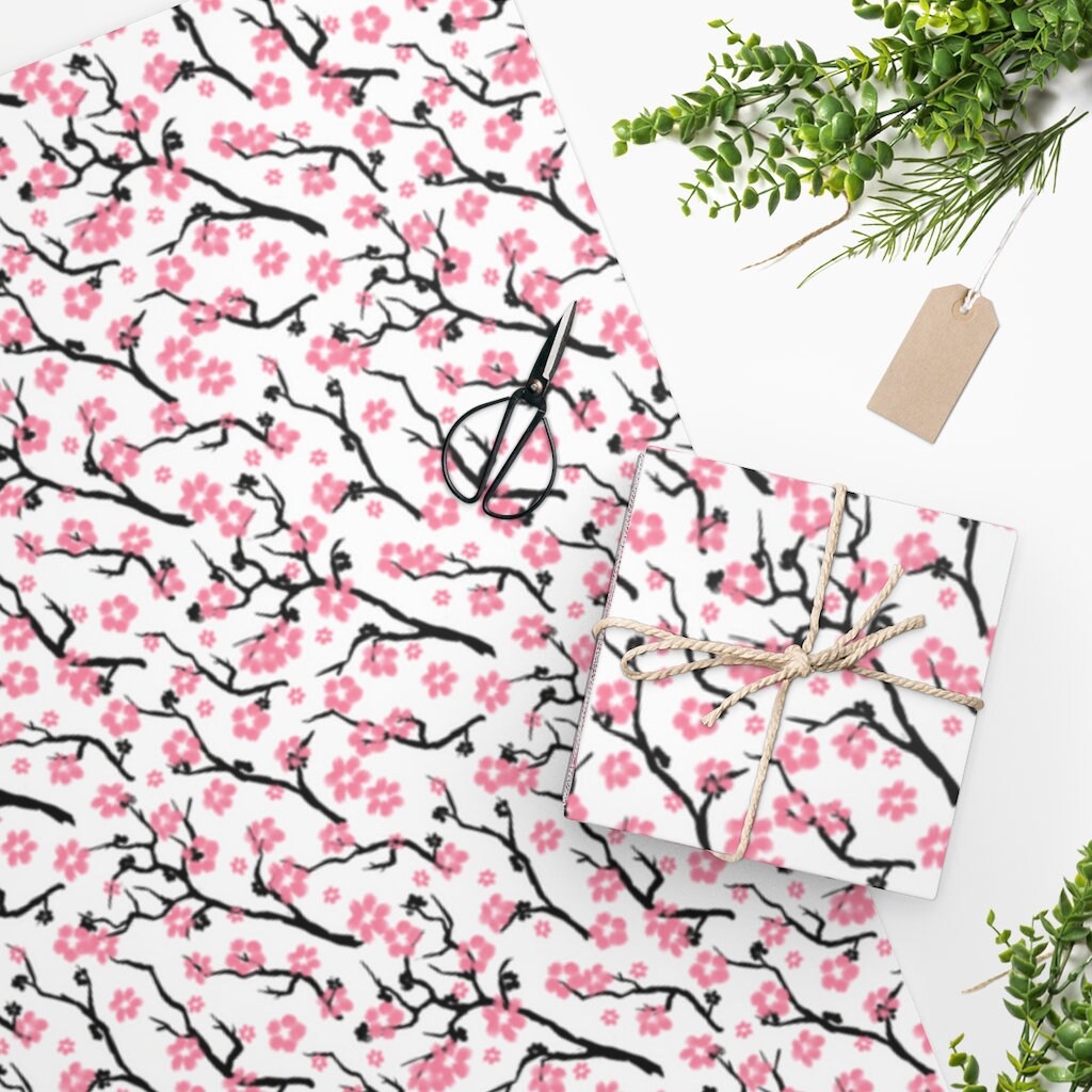 Sakura Cherry Blossom Wrapping Paper - Etsy