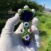 Luminous Eyes Glass Smoking Tobacco Pipe 