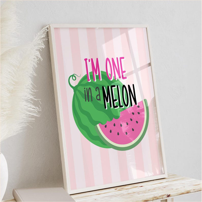 Pink and Green Wall Art