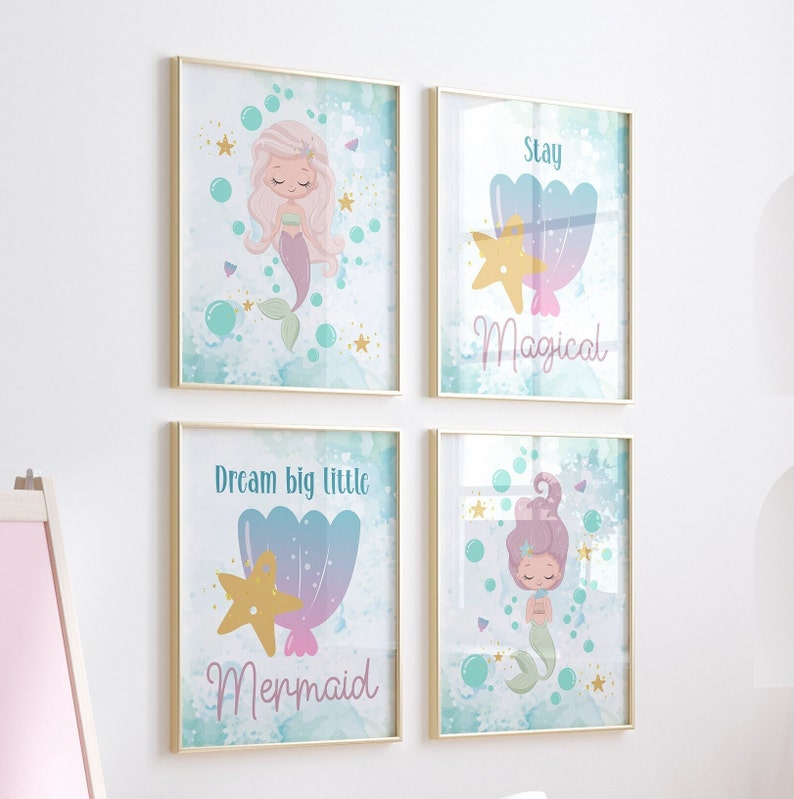 Under the Sea Nursery Decormermaid Decor for Girls Etsy