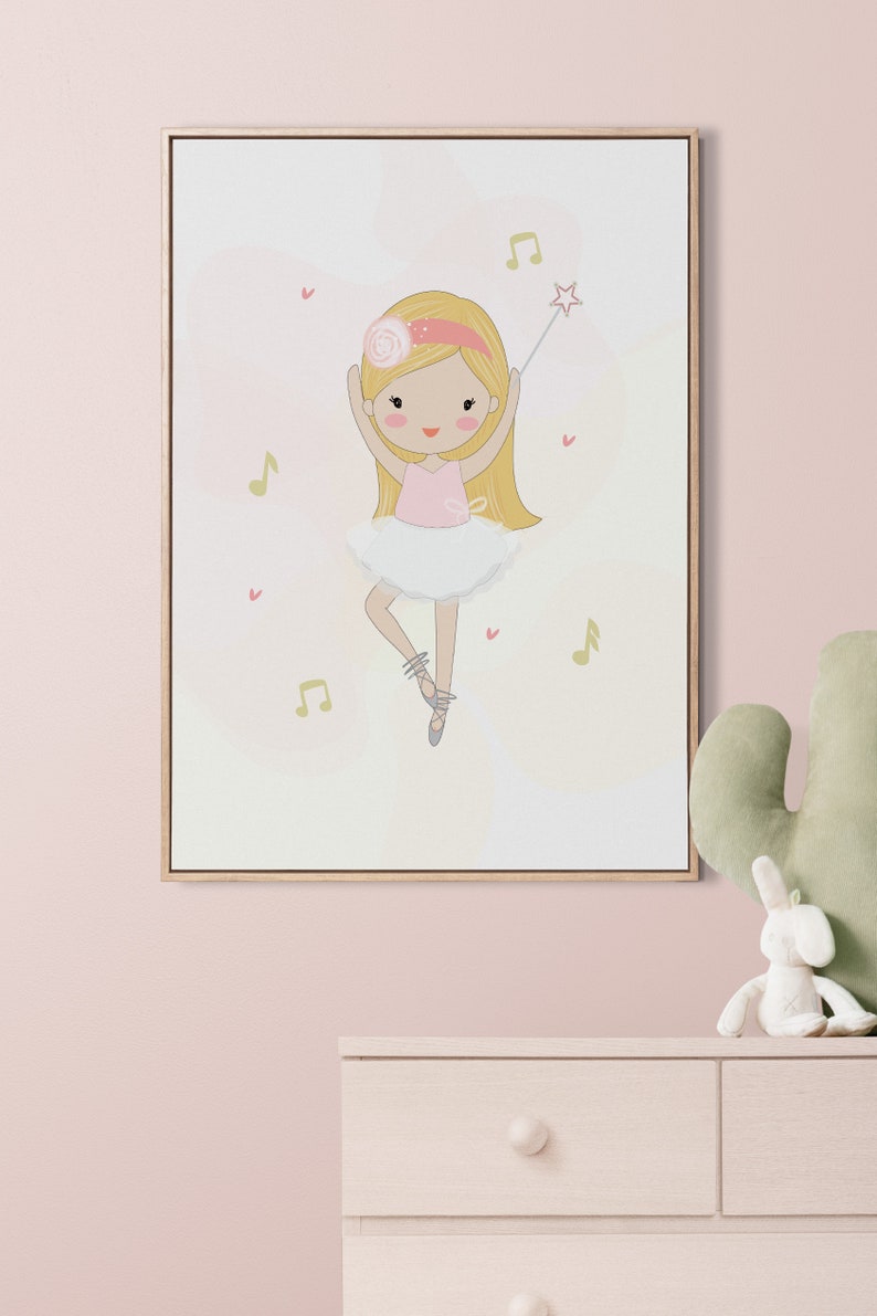 Set of 6 Wall Art Ballerina Poses,sweet Ballerina,little Ballerina,ballerina Nursery Print