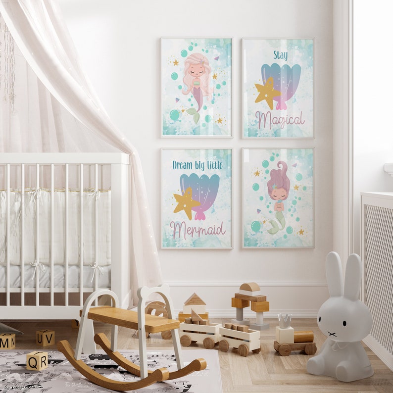 Under the Sea Nursery Decormermaid Decor for Girls Etsy