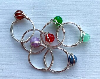 Crystal Rings, Wire Wrapped Rings, Custom Rings, Gemstone Rings