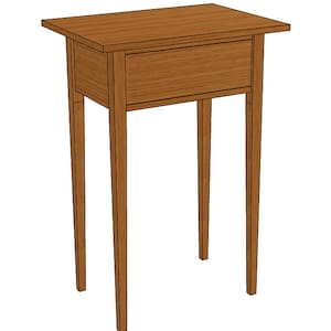 Shaker Style End Table PDF Plans: DIY Woodworking Project image 2