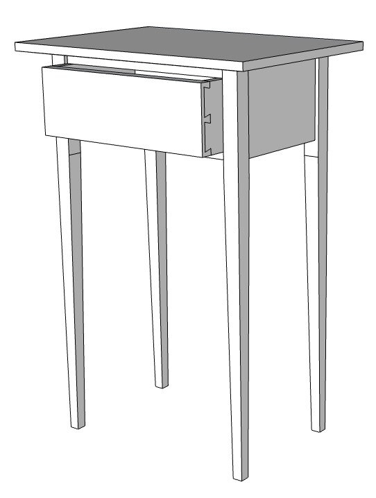 Shaker Style End Table PDF Plans DIY End Table Plans DIY Etsy