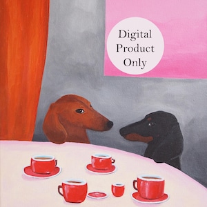 DIGITAL COPY of "Coffee vibe" (Digital File Only – No Physical Print Included)