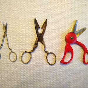 Three Rare Antique and Vintage Scissors - Antique German Scissors, Children&#39;s Bird Scissors, Hard To Find Rare Scissors, Unique Scissors