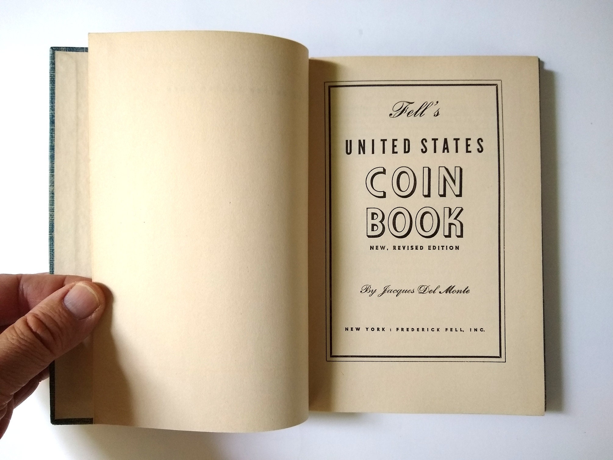 1952 Fell's United States Coin Book New Revised Edition Hardcover