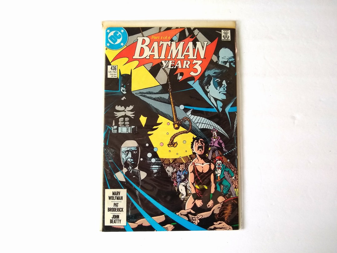 1989 Batman Year 3 Part 1 of 4 #436 Comic Book, It Has Never Been Out ...
