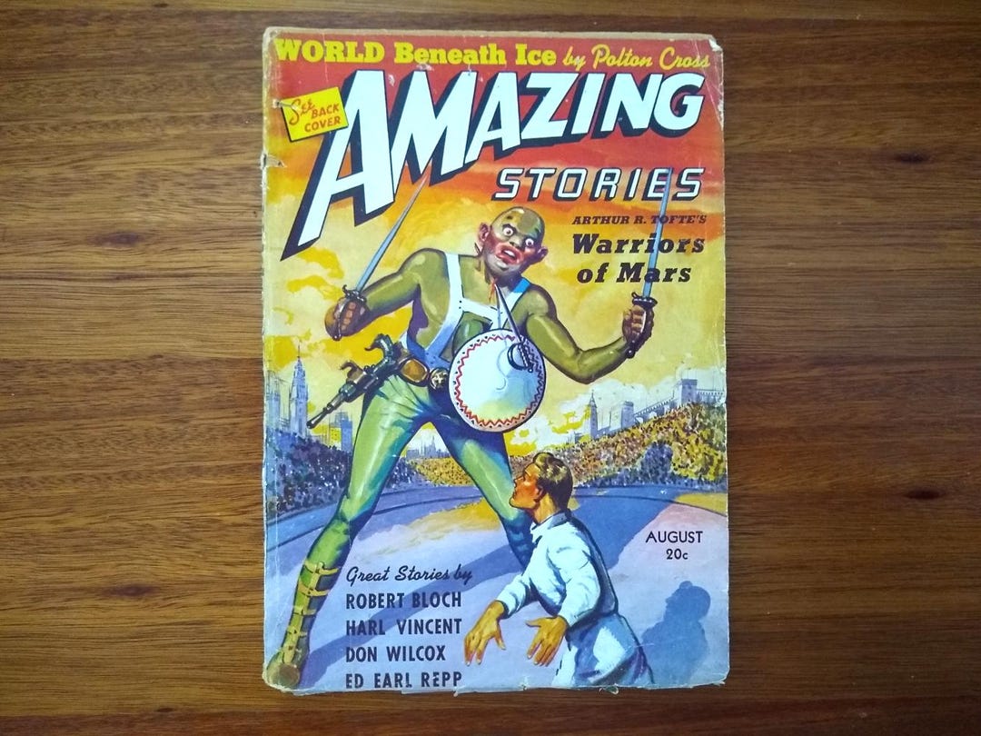 1939 Amazing Stories Sci Fi Magazine Warriors of Mars by Arthur R Tofte ...