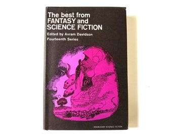 1965 The Best From Fantasy and Science Fiction Hardcover Book Edited By Avram Davidson Fourteenth Series BCE Edition in Great Condition